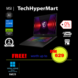 MSI Sword 17 HX B14VFKG-218MY-2-W11-EPP 17" Laptop/ Notebook (i7-14650HX, 16GB, 2TB, NV RTX4060, W11H, 240Hz, AI Chip)