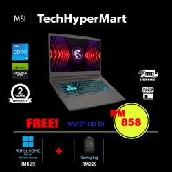 MSI Thin 15 B12UC-1499MY-40-W11 15.6" Laptop/ Notebook (i5-12450H, 40GB, 512GB, NV RTX3050, W11H, 144Hz)