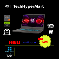 MSI Thin A15 B7UC-204MY 15.6" Laptop/ Notebook (Ryzen 7 7735HS, 8GB, 512GB, NV RTX3050, W11H, 144Hz)