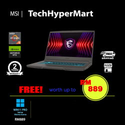 MSI Thin A15 B7VE-286MY-24-W11P 15.6" Laptop/ Notebook (Ryzen 5 7535HS, 24GB, 512GB, NV RTX4050, W11P, 144Hz)
