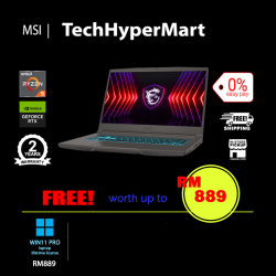 MSI Thin A15 B7VE-286MY-32-1-W11P-EPP 15.6" Laptop/ Notebook (Ryzen 5 7535HS, 32GB, 1TB, NV RTX4050, W11P, 144Hz)