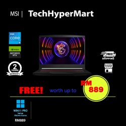 MSI Thin GF63 12UCX-422MY-W11P 15.6" Laptop/ Notebook (i5-12450H, 8GB, 512GB, NV RTX2050, W11P, 144Hz)