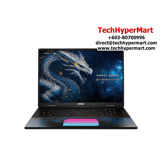 MSI Titan 18 HX Dragon Edition Draco Epic A2WJ-1230MY-8-W11-EPP 18" Laptop/ Notebook (Ultra 9 290HX Plus, 96GB, 8TB, NV RTX5090, W11H, AI)