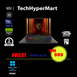 MSI Vector 17 HX AI A2XWJG-074MY-W11P 17" Laptop/ Notebook (Ultra 9 275HX, 32GB, 2TB, NV RTX5090, W11P, 240Hz, AI Chip)
