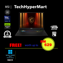 MSI Vector 18 HX AI A2XWJG-838MY 18" Laptop/ Notebook (Ultra 9 275HX, 32GB, 2TB, NV RTX5090, W11H, 240Hz, AI Chip)