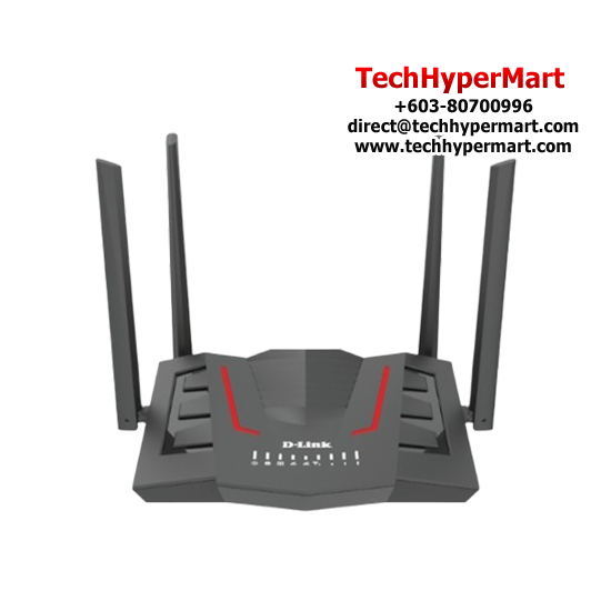 D-Link DWR-M955X 4G Router (LTE AX1500, 2 x 5dBi External Antenna, 300 Mbps)