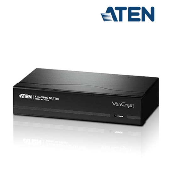 Aten VS134A VGA Splitter (4 Port, 450MHz, 1.5GHz amplifer, Metal)