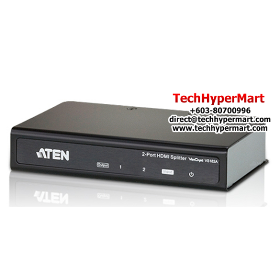 Aten VS182A HDMI Splitter (2 Port, 4K, 340MHz, up to 15m, Metal)