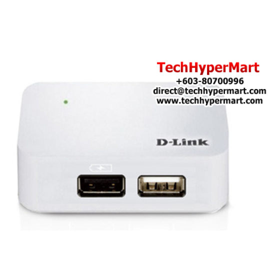 D-Link DUB-H4 USB Hub (4 Port, Connect More Usb 2.0 Devices, Fast-Charge Mode For Ipads)