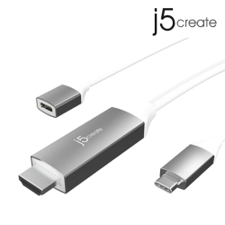 J5create JCC155G USB-C to 4K HDMI Cable With PD100W