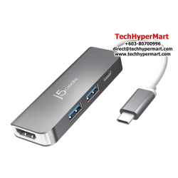 J5create JCD371 USB-C 2-Port Hub + HDMI + PD
