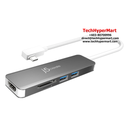 J5create JCD372 USB-C 3.1 SuperSpeed+ Multi-Adapter (Up To 3840 x 2160) 