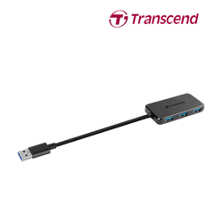Transcend TS-HUB2K USB HUB (3-Port, USB 3.0, Up to 10x faster than USB 2.0)