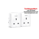 TP-Link Tapo P100 (2-pack) Smart WiFi Plug (Power Button, 2.4 GHz, Android 4.4)