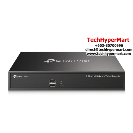 TP-Link VIGI NVR1008H Video Recorder (8-Channel, 80 Mbps, H.264+/H.264)