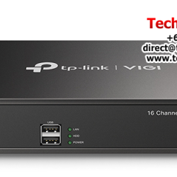 TP-Link VIGI NVR1016H Video Recorder (16-Channel, 80 Mbps, H.264+/H.265)