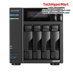 Asustor AS6704T NAS Server (4-Bay, 8GB eMMC, Quad-Core 2.0GHz, Tower)