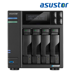 Asustor AS6704T NAS Server (4-Bay, 8GB eMMC, Quad-Core 2.0GHz, Tower)