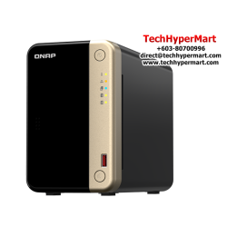 QNAP TS-264-8G Nas (2 Bay, Intel Celeron N5095 4-core 2.9GHz, 8GB DDR4 RAM, 64-Bit)