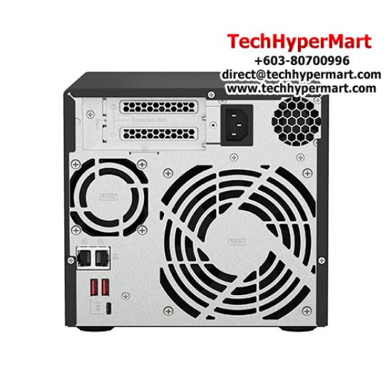 QNAP TS-473A-8G Nas (4 Bay, AMD Ryzen V1000 Quad-core 2.2 GHz, 8GB DDR4 RAM, 64-Bit)