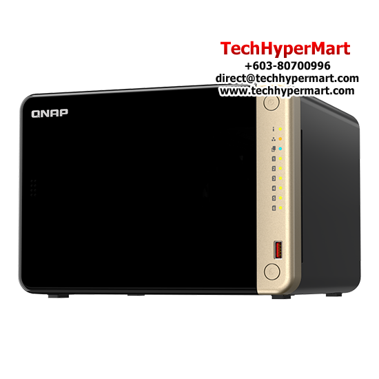 QNAP TS-664-8G Nas (6 Bay, Intel Celeron N5095 4-core 2.9GH, 4GB DDR4 RAM, 64-Bit)