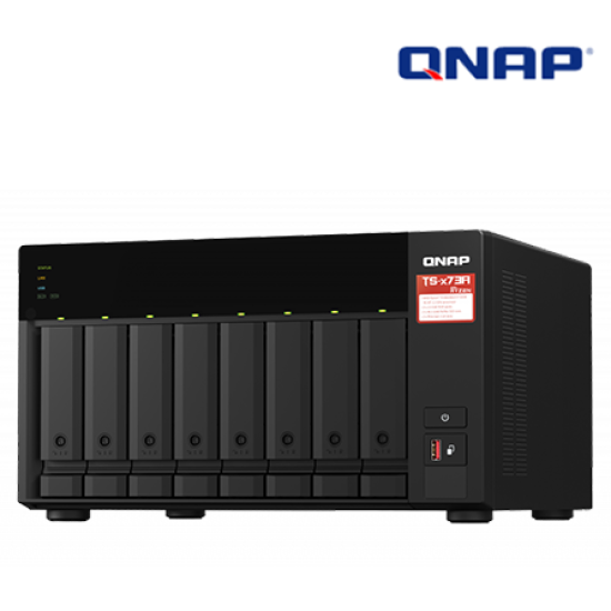 QNAP TS-873A-8G Nas (6 Bay, AMD Ryzen V1500B Quad-core 2.2 GHz, 8GB DDR4 RAM, 64-Bit)