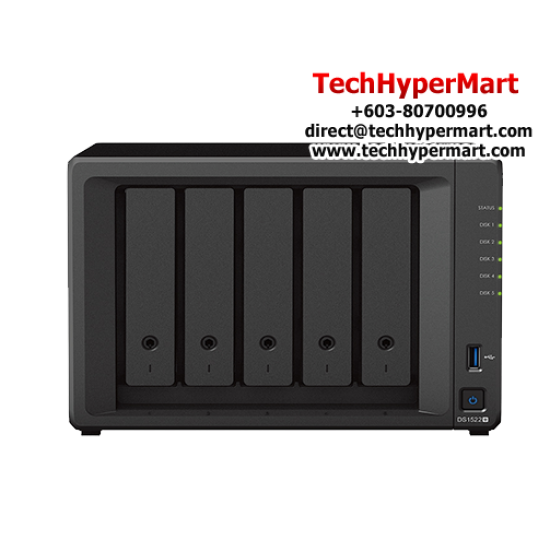 Synology DS1522+ NAS Server (5 Bay, 2 Core 2.6GHz, 8 GB DDR4, 64-Bit)
