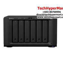 Synology DS1621+ NAS Server (6 Bay, Quad Core 2.2GHz, 4 GB DDR4, 25.2 dB)