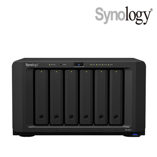 Synology DS1621+ NAS Server (6 Bay, Quad Core 2.2GHz, 4 GB DDR4, 25.2 dB)