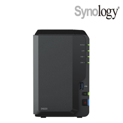 Synology DS223 NAS Server (2 Bay, Quad Core 1.7GHz, 2 GB DDR4, 64-Bit)