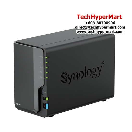 Synology DS225+ NAS Server (2 Bay, 4 Core 2.0GHz, 2 GB DDR4, 64-Bit)