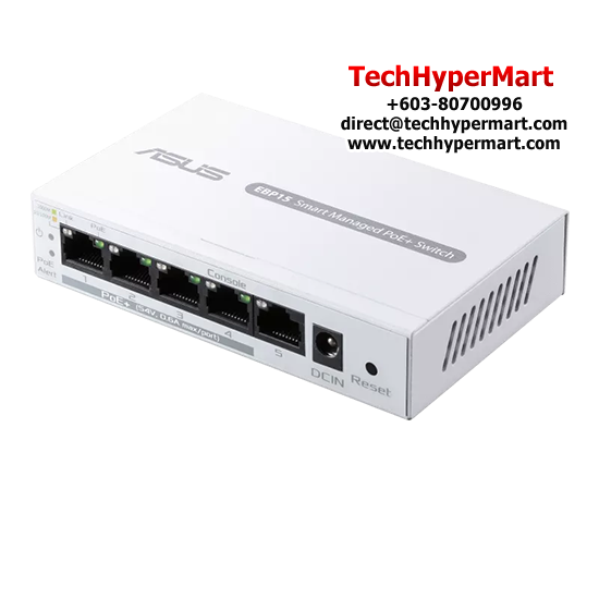 Asus EBP15 Switch (10/100/1000Mbps, PoE+ Switch, 60 watts) Asus EBP15 Switch (10/100/1000Mbps, PoE+ Switch, 60 watts)