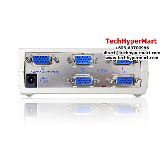 Aten VS491 VGA Switches (4 Port, Button, Up to 10m)