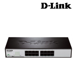 D-Link DES-1016D Unmanaged Switches (16 Port, Fast Ethernet, Rackmount, Metal Casing)
