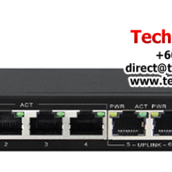 D-Link DES-F1006P-E Switch (6-Port, 100Mbps)
