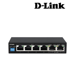 D-Link DES-F1006P-E Switch (6-Port, 100Mbps)