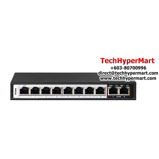 D-Link DES-F1010P-E Switch (10-Port, 100Mbps)