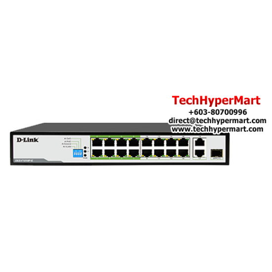 D-Link DES-F1018P-E Switch (16-Port, 16 10/100 B ASE-T ports) D-Link DES-F1018P-E Switch (16-Port, 16 10/100 B ASE-T ports)