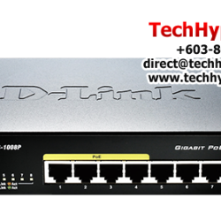D-Link DGS-1008P Unmanaged Switches (8 Port, 10/100/1000MbpsLink Speed)