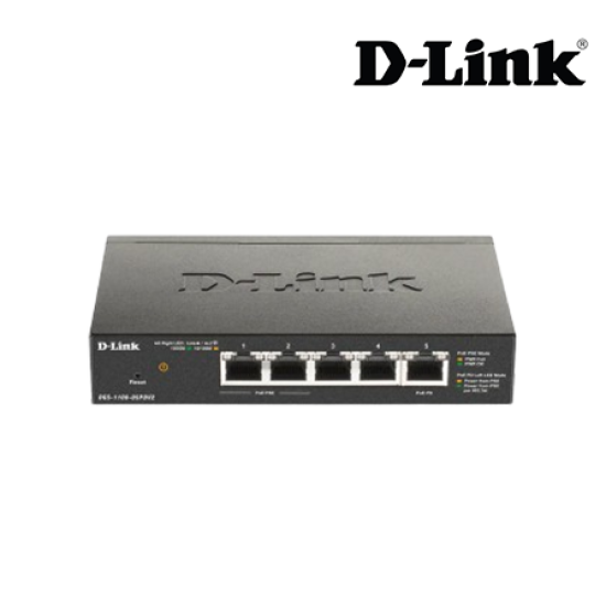 D-Link DGS-1100-05P Managed Switch (8-Port, 16 Gbps)