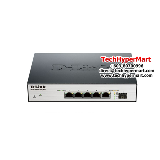 D-Link DGS-1100-06/ME Switch (5-Port, Five 10/100/1000BASE-TX ports)