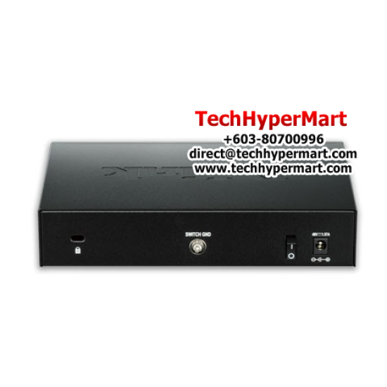 D-Link DGS-1100-08P EasySmart Switches (8 Port, 10/100/1000MbpsLink Speed, PoE Support)