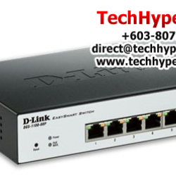 D-Link DGS-1100-08P EasySmart Switches (8 Port, 10/100/1000MbpsLink Speed, PoE Support)