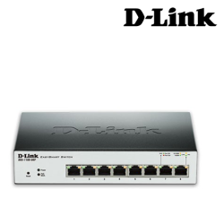 D-Link DGS-1100-08P EasySmart Switches (8 Port, 10/100/1000MbpsLink Speed, PoE Support)