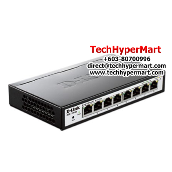 D-Link DGS-1100-08 EasySmart Switches (8 Port, 10/100/1000MbpsLink Speed, Easy to Deploy)