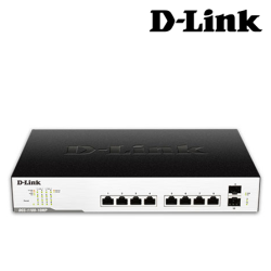 D-Link DGS-1100-10MP EasySmart Switches (8 Gigabit POE switch + 2SFP Port)