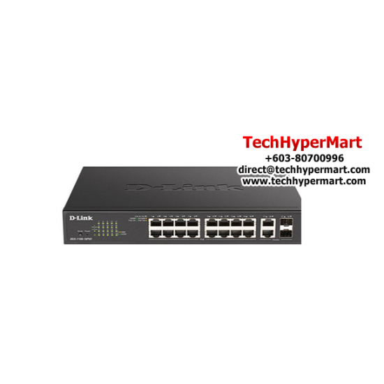D-Link DGS-1100-18P Switch (16-Port, 10/100/1000BASE-T ports)