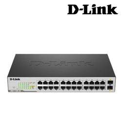 D-Link DGS-1100-26MP EasySmart Switches (26 Port, Easy to Deploy, PoE Support)