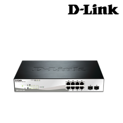 D-Link DGS-1210-10P Managed Switches (8 Port Web Smart Gigabit POE Switch, 2 SFP Port, QoS, Bandwidth Control)