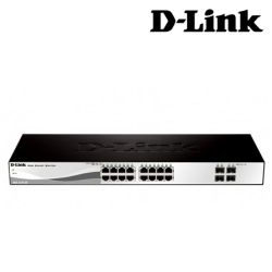 D-Link DGS-1210-20 Managed Switches (16 Port Web Smart Gigabit Switch, 4 SFP Port, QoS, Bandwidth Control)